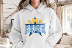 Cheer team coach name svg, cheerleading coach svg Product Image 1