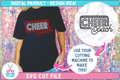 T-shirt example Cheer Coach Vintage Sign SVG