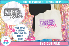 Tote bag Cheer Coach Vintage Sign SVG