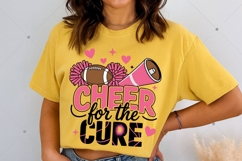 Cheer For The Cure PNG, Football PNG, Pink Ribbon PNG Product Image 4