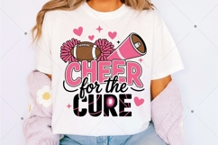 Cheer For The Cure PNG, Football PNG, Pink Ribbon PNG Product Image 2
