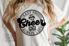 Crazy Proud Always Loud Cheer Gigi SVG PNG Product Image 2
