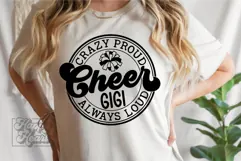 Crazy Proud Always Loud Cheer Gigi SVG PNG Product Image 2