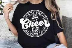 Crazy Proud Always Loud Cheer Gigi SVG PNG Product Image 3