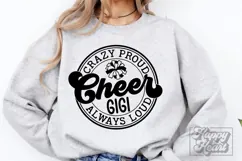 Crazy Proud Always Loud Cheer Gigi SVG PNG Product Image 4