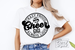 Crazy Proud Always Loud Cheer Gigi SVG PNG Product Image 5