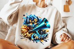 Cheer PNG, Cheerleader PNG, Cheer Coquette PNG, Cheer Bow Product Image 3