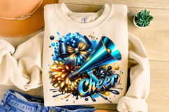 Cheer PNG, Cheerleader PNG, Cheer Coquette PNG, Cheer Bow Product Image 1