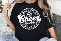 Crazy Proud Always Loud Cheer Grammy SVG PNG Product Image 1