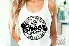 Crazy Proud Always Loud Cheer Grammy SVG PNG Product Image 3