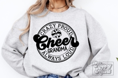 Crazy Proud Always Loud Cheer Grandma SVG PNG Product Image 2