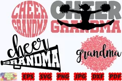 Cheer Grandma SVG | Cheer SVG | Grandma SVG | Cheer Life SVG Product Image 2