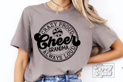 Crazy Proud Always Loud Cheer Grandma SVG PNG Product Image 5