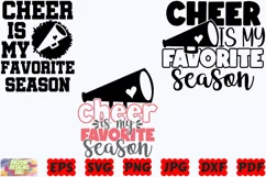 Cheer Is My Favorite Season SVG | Cheer SVG | Sport SVG |PNG Product Image 2