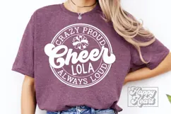 Crazy Proud Always Loud Cheer Lola SVG PNG Product Image 2
