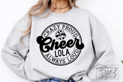 Crazy Proud Always Loud Cheer Lola SVG PNG Product Image 4