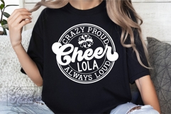 Crazy Proud Always Loud Cheer Lola SVG PNG Product Image 5