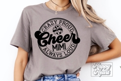 Crazy Proud Always Loud Cheer Mimi SVG PNG Product Image 5