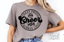 Crazy Proud Always Loud Cheer Mimi SVG PNG Product Image 5