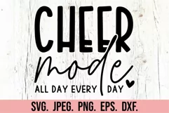 Cheer Mode SVG - Cheerleader PNG - Dance Mom SVG - Dance SVG Product Image 5