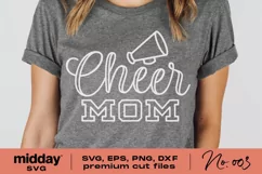 Cheer Mom Svg, Cheer Mom Png, Cheer Mom Dxf, Cheer Mom Shirt, Cricut Cut Files, Silhouette, Design For Tumbler, Cheer Mom Hat, Cheer Mom Bag, Sublimation, Cheer Mom Pom Pom, Rhinestone, megaphone Svg