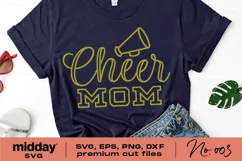 Cheer Mom Svg, Cheer Mom Png, Cheer Mom Dxf, Cheer Mom Shirt, Cricut Cut Files, Silhouette, Design For Tumbler, Cheer Mom Hat, Cheer Mom Bag, Sublimation, Cheer Mom Pom Pom, Rhinestone, megaphone Svg