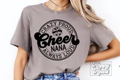 Crazy Proud Always Loud Cheer Nana SVG PNG Product Image 4