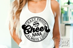 Crazy Proud Always Loud Cheer Nana SVG PNG Product Image 5