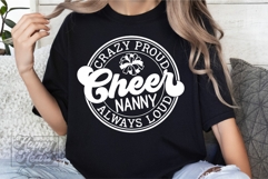 Crazy Proud Always Loud Cheer Nanny SVG PNG Product Image 2