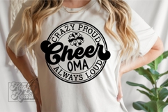 Crazy Proud Always Loud Cheer Oma SVG PNG Product Image 2