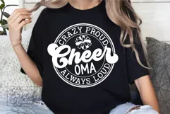 Crazy Proud Always Loud Cheer Oma SVG PNG Product Image 3