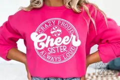 Crazy Proud Always Loud Cheer Sister SVG PNG Product Image 5