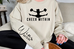 Cheer within Sleeve SVG Design Product Image 2