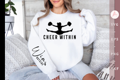 Cheer within Sleeve SVG Design Product Image 1