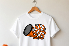 Cheerleader SVG Bundle, Megaphone and Pom Pom Cheer Cut File Product Image 5