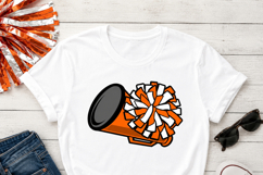 Cheerleader SVG Bundle, Megaphone and Pom Pom Cheer Cut File Product Image 4
