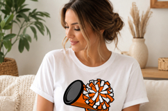Cheerleader SVG Bundle, Megaphone and Pom Pom Cheer Cut File Product Image 3