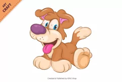 18 Cartoon Dogs 04. Clipart. Product Image 12