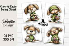 Whimsical Easter Bunny Clipart Product Image 1