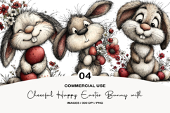 Cheerful Happy Easter Bunny with Spring Joy Product Image 1