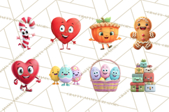 Whimsical Seasonal &amp; Holiday Objects Clip Art PNG Product Image 5