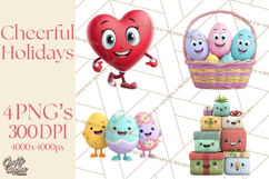 Whimsical Seasonal &amp; Holiday Objects Clip Art PNG Product Image 1