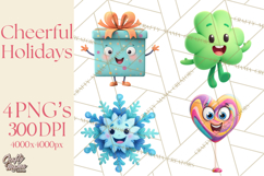 Whimsical Seasonal &amp; Holiday Objects Clip Art PNG Product Image 1