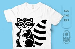 Cheerful Raccoon | Baby Animals SVG File Product Image 1