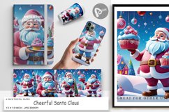Digital Paper Cheerful Santa Claus Product Image 1