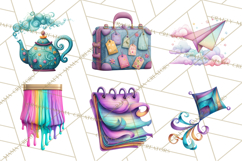 Everyday Objects Whimsical Clip Art PNG, Home Decor Clipart Product Image 4