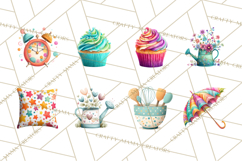 Everyday Objects Whimsical Clip Art PNG, Home Decor Clipart Product Image 2