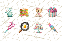 Everyday Objects Whimsical Clip Art PNG, Home Decor Clipart Product Image 8