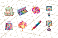 Everyday Objects Whimsical Clip Art PNG, Home Decor Clipart Product Image 5