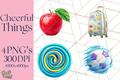 Everyday Objects Whimsical Clip Art PNG, Home Decor Clipart Product Image 1